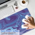 thumbnail image 4 of the Purple Surging Waves&nbsp;mouse Padswaterproof,rubber+multispandexno Slip Gaming Mouse PadDesk Pad for Office Home Game 31.5x15.7inches, 4 of 7