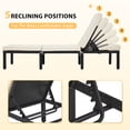 thumbnail image 6 of AVAWING Pool Chaise Lounge Chair Set of 1, PE Rattan Beach Folding, 5-Position Adjustable, Khaki, 6 of 8