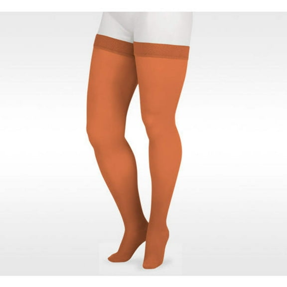 Juzo Soft 15-20 mmHg, Soft, Thigh, FF, Short, Silicone, Cinnamon