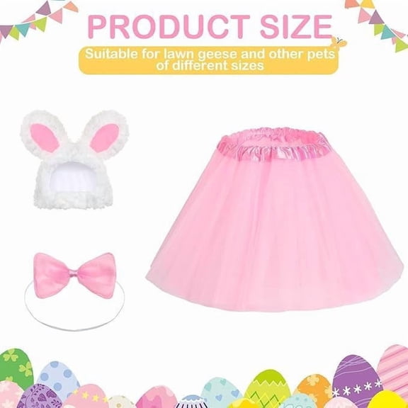 Yunuuuoa 5 Packs Large White Holiday Decoration Outdoor Yard Porch Decor for Easter Christmas Thanksgiving with Costume Bunny Rabbit Inflatable Lawn Garden Party Decoration