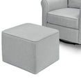 thumbnail image 4 of DaVinci Maya Swivel Glider Rocking Chair with Ottoman, Misty Grey, 4 of 7