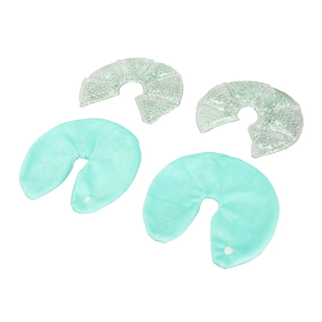 Almohadillas de gel para lactancia materna, 1 par de almohadillas de congelación de senos resistentes y resistentes