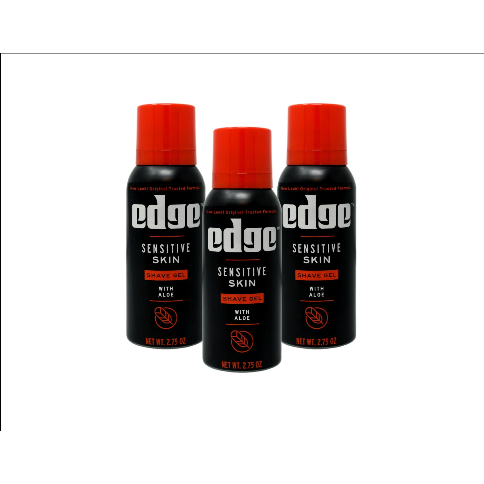 3 Pack - Edge Shave Gel Sensitive Skin with Aloe 2.75oz Each