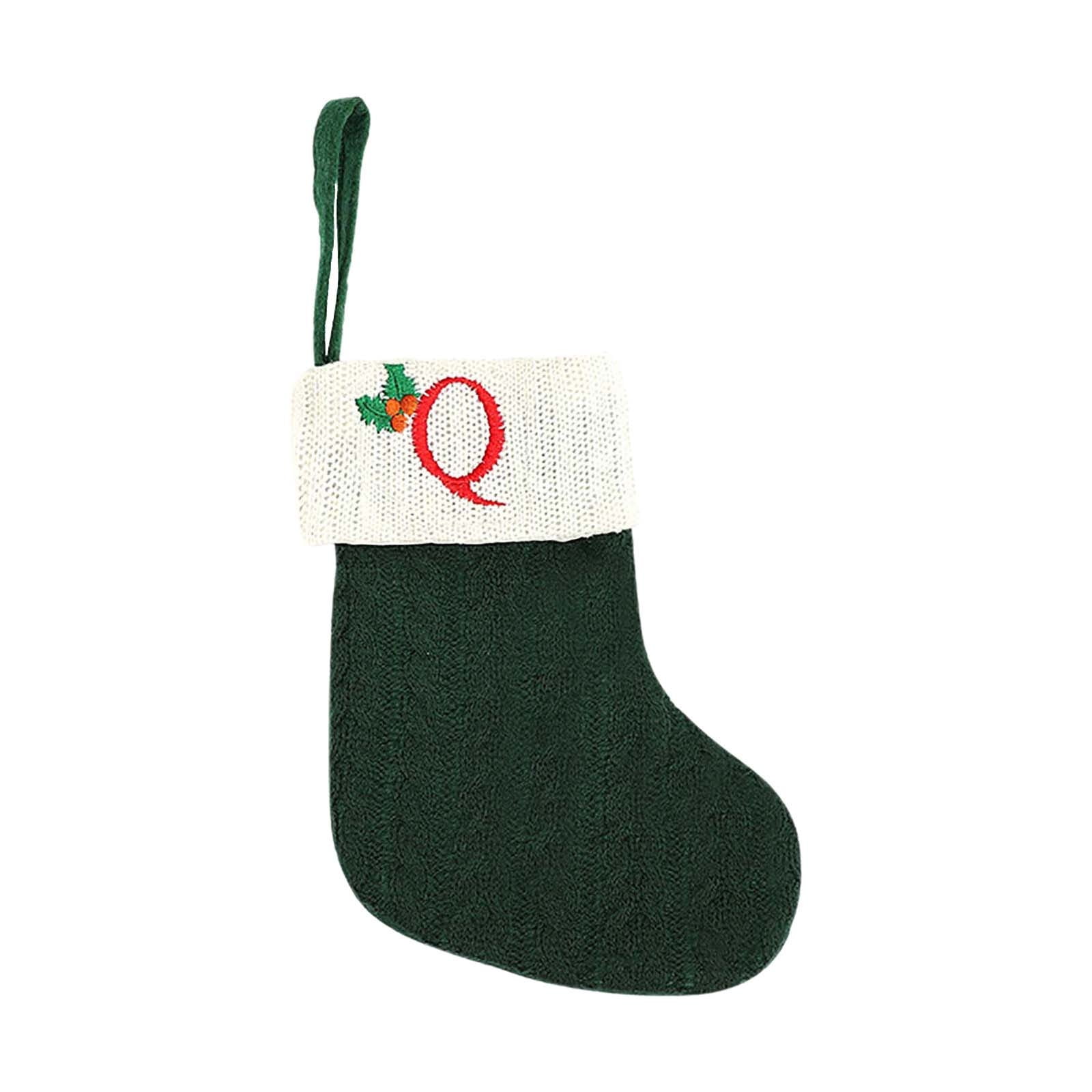 3-Pack Christmas Stockings - Small Cable Knit Holiday Hanging Decor In Red, Green, And White - View #4