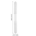 thumbnail image 2 of CIMAXIC 3Pcs White Plastic Spring Toilet Paper Roller Rod Replacement Fits Standard Bathroom Holders, 2 of 7