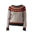 thumbnail image 5 of Bovemsi Womens Sweaters Pullover Fall Winter Casual Loose Long Sleeve Knitted Tops Cute Sweaters, 5 of 5