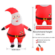 thumbnail image 3 of Ropa inflable navideña Accesorios para el escenario navideño Ropa navideña Ropa inflable para muñecos de Papá Noel, 3 of 5