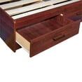 thumbnail image 2 of Better Home Products California Wooden Full Captains Bed in Mahogany, 2 of 17