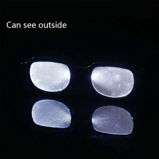 LED Light-Up Eyewear Glasses with USB Rechargeable Lenses, 65 mm Lens Width, Unisex Design for Cosplay and Festivals