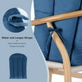 thumbnail image 5 of Lovote 5pcs Glider Rocker Replacement Cushion Velvet Rocking Chair Cushions Set w/ Ties, 5 of 7