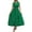Green, variant on OSOLU Women Casual V-Neck Sleeveless Dress Basic Solid Color Everyday Summer Spring Dresses Styling Holiday Hawaiian Flowy Sundress