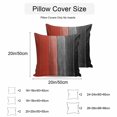 thumbnail image 2 of Red Black Ombre Outdoor Pillow Covers 20x20 Inch Throw Pillow Covers Set of 2 Waterproof Decorative Pillow Cases Vintage Farmhouse Wooden Cushion Covers for Patio Furniture Garden Couch Sofa, 2 of 8