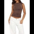 thumbnail image 1 of Camisetas Sin Mangas de Verano para Mujer Café XL, 1 of 8