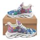 thumbnail image 1 of Zapatillas deportivas de otoño e invierno para mujer con estampado de herramientas médicas en degradado de color, antideslizantes, con punta redonda, informales, planas y resistentes a la suciedad., 1 of 6