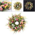 thumbnail image 3 of Guirnalda de puerta Artificial con Clavel e invierno puerta colgante guirnalda boda hogar puerta Decoración Sunnimix Guirnalda de guirnaldas, 3 of 8