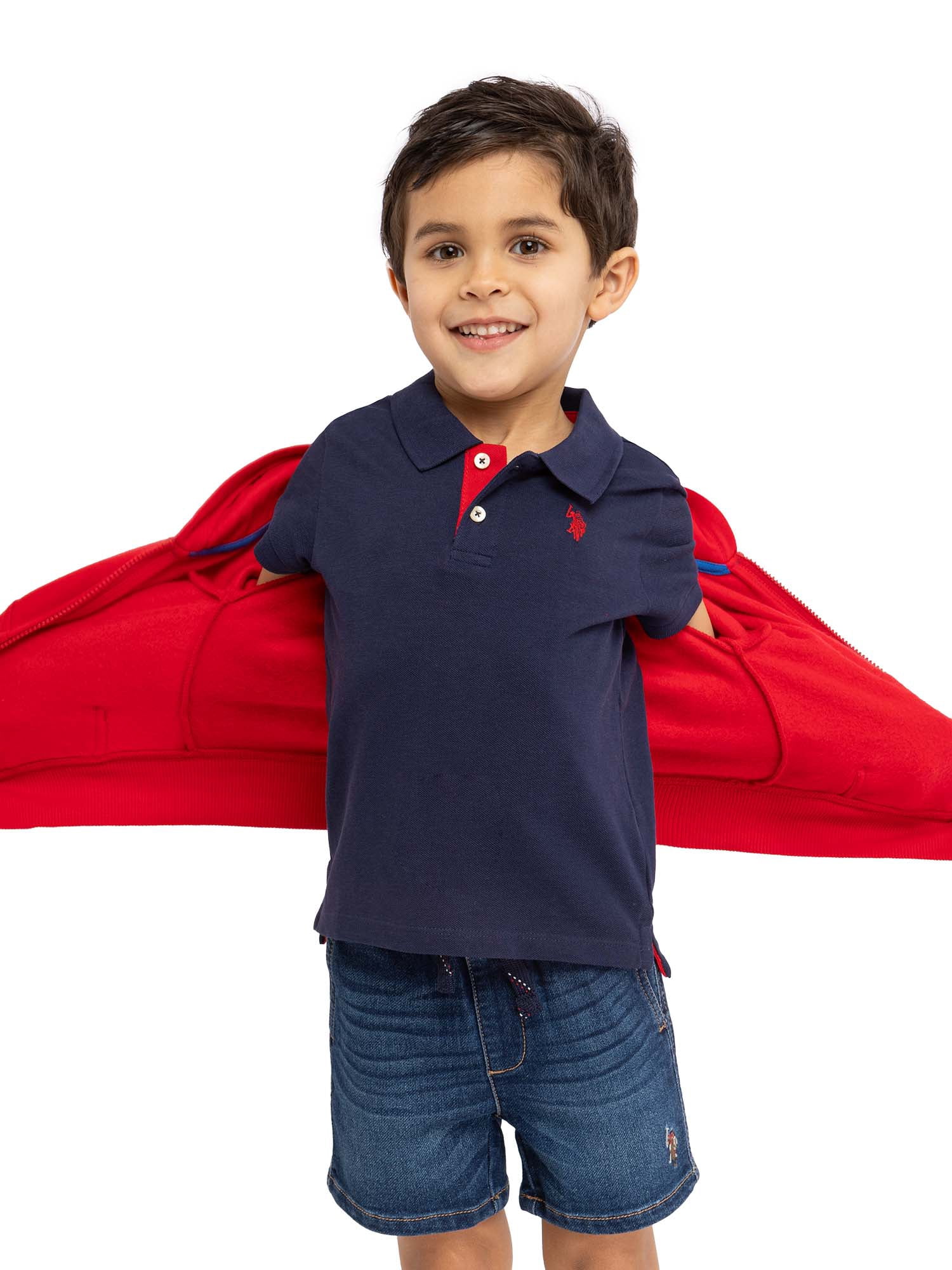 U.S. Polo Assn. Toddler Boys Pique Polo Shirt, Sizes 2T-5T