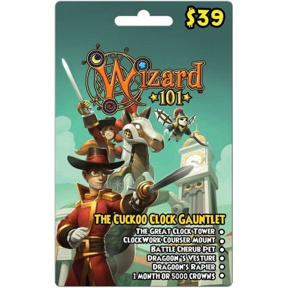 Kingsisle Wizard101 Cuckoo Clock Gauntlet Gift Card - [Digital]