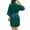 Dark Green, variant on Ujnder Women's Nightgown Soft Long Satin Robe Silk Kimono Full Length Bath Robe Black S