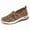 Coffee, variant on Women Casual Shoes Summer Fashion Mesh Breathable Round Head Non Casual Sneakers One Foot Stirrup Daily Footwear ,Us Size:7.5
