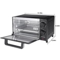 thumbnail image 3 of New 4-Slice Toaster Oven, Black, Includes Baking Rack and Pan, 3 Settings, 3 of 7