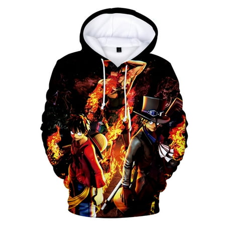 

One Piece Cosplay Monkey D Luffy Autumn Winter Women s Jacket With Hat print Cozy Pullover