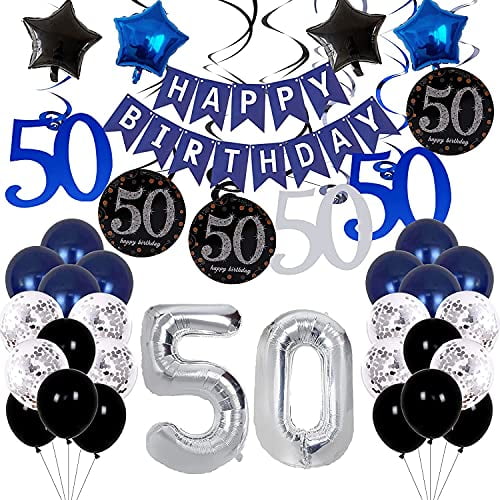 Usun Happy Birthday Bunting Banner Balloons 18/21st/30/40/50/60 Party Decoration 