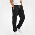 thumbnail image 4 of WAVSUF Boys Sweatpants Adjustable Drawstring with Pockets Straight Leg Fall Casual Pants Black 5T, 4 of 9