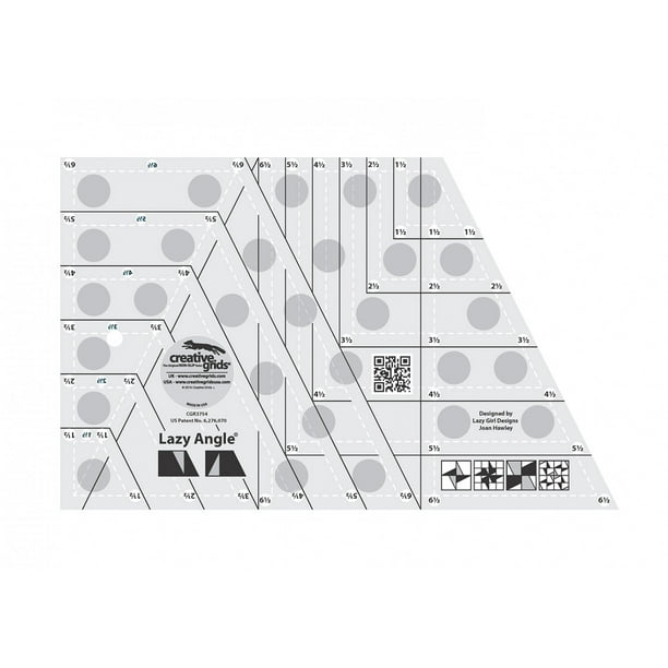 Creative Grids Lazy Angleᆴ Ruler - Walmart.com