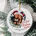 thumbnail image 2 of Add Photo Christmas Ornament, Our First Christmas Together, Christmas Ornament 2025, Christmas Gift for Couple, Custom Picture Name Year Christmas Ornaments, 2 of 5