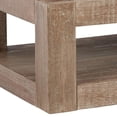 thumbnail image 4 of Lee 56 Inch Rectangular Coffee Table, 1 Shelf, Rustic Distressed Brown- Saltoro Sherpi, 4 of 5