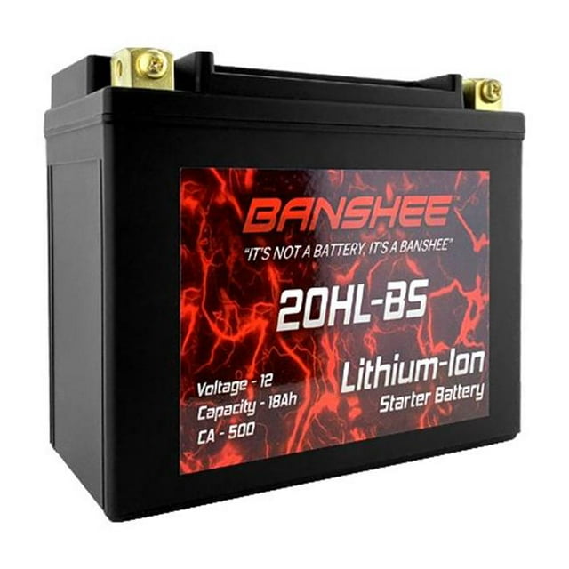 Banshee DLFP20HL-BS-00DS-2 12.8V Lithium Walmart Motorcycle Battery for Replacement ES20LBS