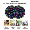 thumbnail image 4 of YiBai Paper Plates, 16 Pack Neon Party Supplies Set Neon Birthday Decorations Disposable Paper Food Tray Food Serving Trays Paper Food Boats Paper Food Tray For Carnivals(Multicolor,9inch), 4 of 6