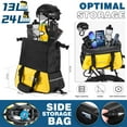 thumbnail image 4 of Bike Rack Bag - 3 in 1 Bicycle Trunk Bag, 13L/24L Capacity Bicycle Backseat Bag with Waterproof Carbon Fiber, Bike Rack Rear Luggage Bag with Shoulder Strap, 4 of 7