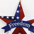thumbnail image 5 of Patriotic Hanging Sign, Americana Flag Star-Shaped Wall Decor July of 4th Independence Day Memorial Day Hanging Decoration for Indoor Outdoor, 5 of 7