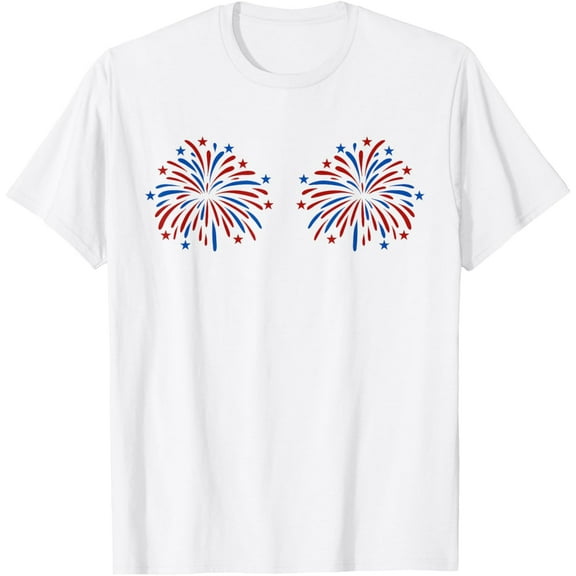 Hot Trending Funny Usa Fireworks Couple Just Here For The Fireworks T-Shirt S-5Xl Birthday Gifts; For Men & Women