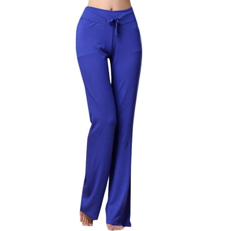 Women's Yoga Jogging Loose Stretch High Waist Sports Lace Up Pants