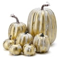 thumbnail image 3 of 7Pcs Artificial Pumpkins for Decorating, Assorted Faux Pumpkin Cute Foam Pumpkins for Halloween Thanksgiving Fall Harvest Home Decoration, 3 of 9