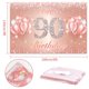 thumbnail image 2 of Fondo De Pancarta De Feliz Cumpleaños Número 90, Suministros De Decoración Para Fiesta De 90 Cumpleaños Para Mujeres O Hombres, Oro Rosa, 4 X 6 Pies, 2 of 5