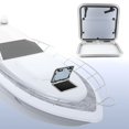 thumbnail image 1 of Marine Hatch Porthole Window, Heavy Duty Aluminum Alloy 90 Opening Angle Boat Porthole Window External Push Type  For RV, 1 of 8