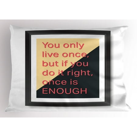 Yolo Pillow Sham Motivational Poster Design With A E In Pillow Sham Motivational Poster Design