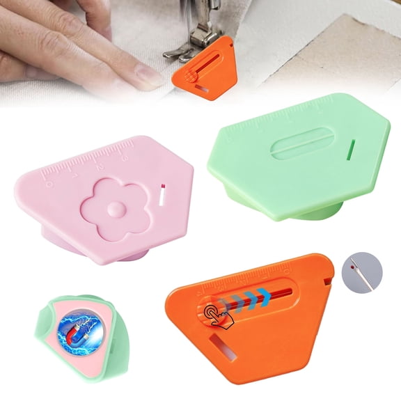 Magnetic Seam Guide for Sewing Machine,2026 Upgraded Version - Multifunctional Polygonal Curling Guide with Scale，Universal Sewing Accessory for Magnet Making Machine(3PCS)