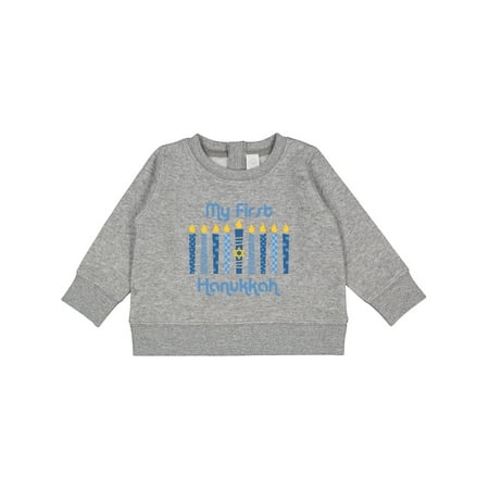 Inktastic 1st Hanukkah Candles Baby Sweatshirt
