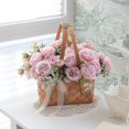 thumbnail image 3 of 4 Bunches Artificial Flowers For Decoration Faux Rose Fake, 3 of 5