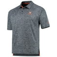 thumbnail image 2 of Men's Colosseum Heather Navy Virginia Cavaliers Down Swing Raglan Team Polo, 2 of 4