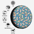 thumbnail image 6 of Kdxio Corgi with Flowers for Tire Cover Wheel Protectors Tyre Covers Weatherproof Wheel Covers Universal Fit for Trailer Rv SUV Truck Camper Travel Trailers 15 inch, 6 of 8