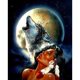 thumbnail image 1 of Taladro Pintura Diamante (DE2835) 5D DIY Luna Llena Lobo Punto de Cruz Bordado Mosaico 45x60cm Hugtrwg Para estrenar, 1 of 1