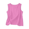 thumbnail image 5 of Soyumi Womens 2 Piece Lounge Sets Summer Outfits V Neck Tank Top Short Matching Set Casual Travel Beach Vacation Clothes Vacation Outfits Sleeveless Tank Top and Shorts, Hot Pink, 5 of 6