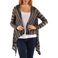 thumbnail image 1 of Women's Casual Charcoal Printed Shrug, 1 of 4