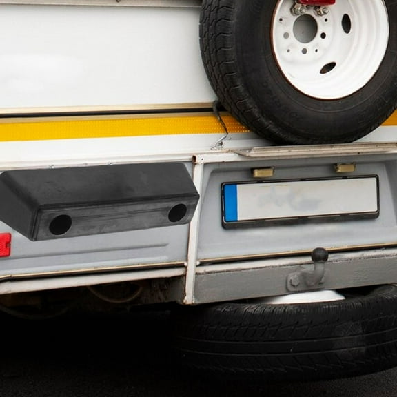 Worgeous  Anti-collision Rubber Buffer Block Bumpers Guard for Trucks Accessories Black