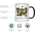 thumbnail image 2 of YouNique Designs Hoeing Aint Easy Crazy Plant Lady Mug, 11 Ounces, Plant Mug, Plant Coffee Mug, Plant Mom Mug, Plant Lover Cup, Plant Coffee Mug for Women (Black Handle), 2 of 6